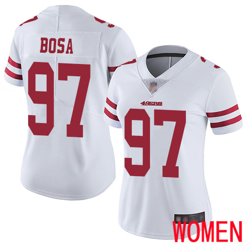 San Francisco 49ers Limited White Women Nick Bosa Road NFL Jersey #97 Vapor Untouchable->youth nfl jersey->Youth Jersey